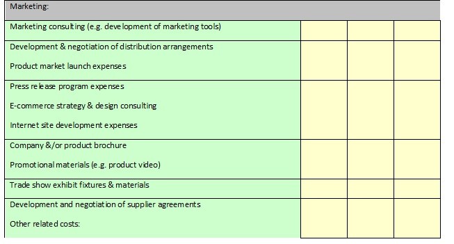 budget template 4